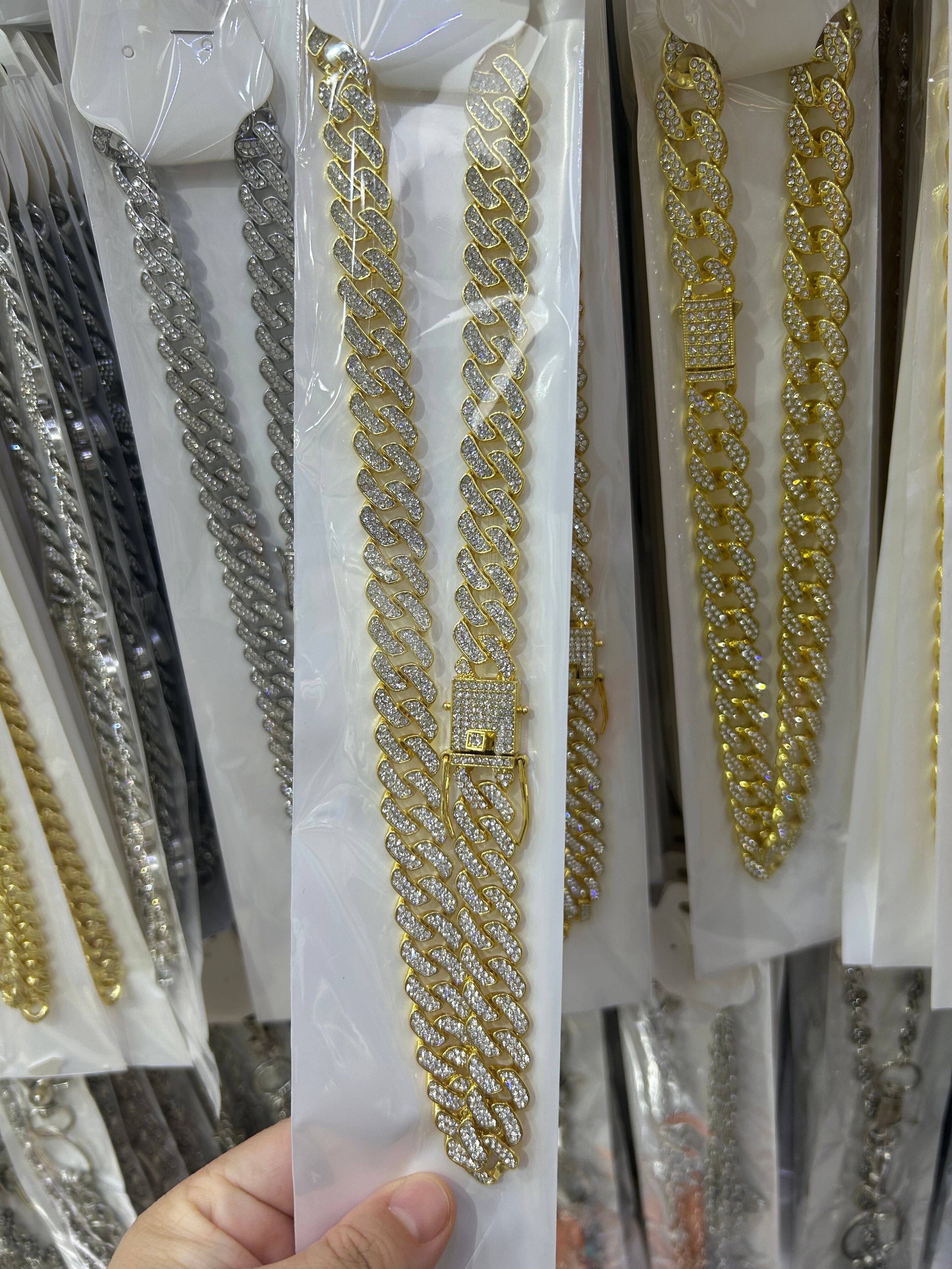 Men's alloy hip-hop necklace