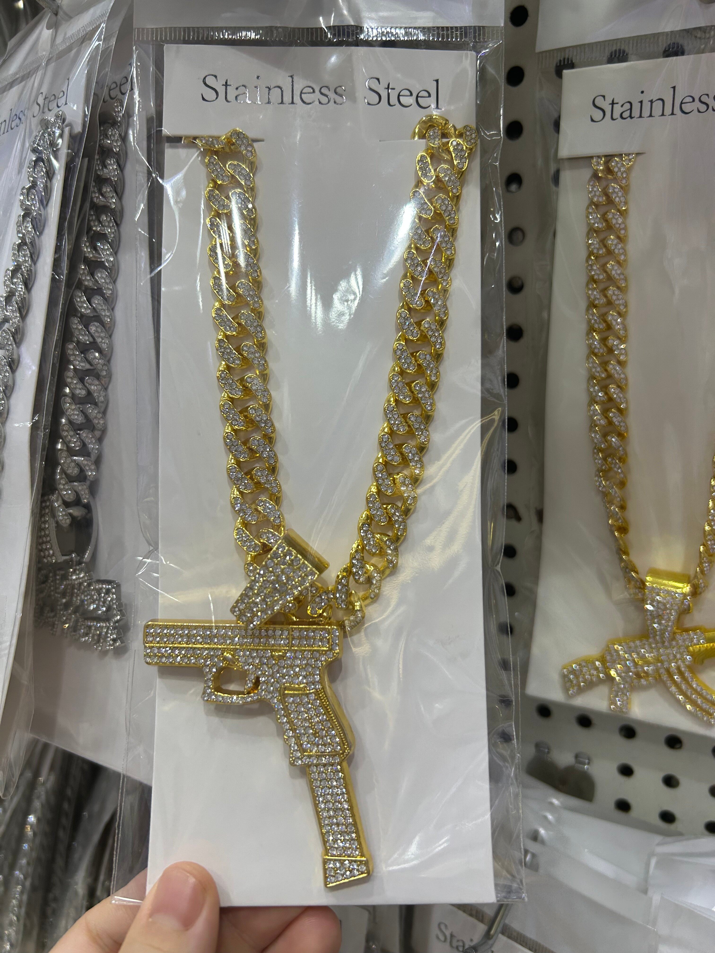 Men's alloy hip-hop necklace