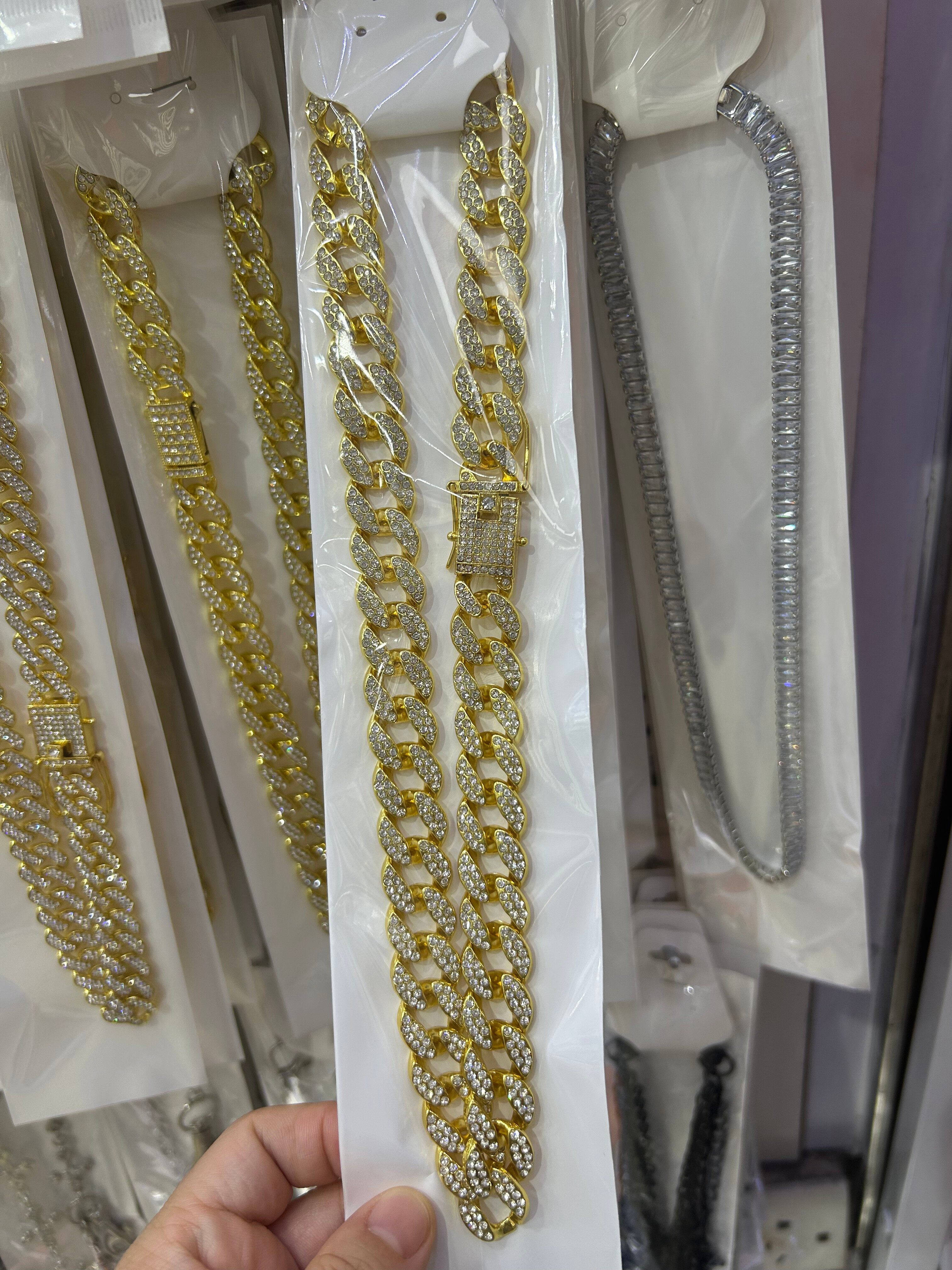 Men's alloy hip-hop necklace