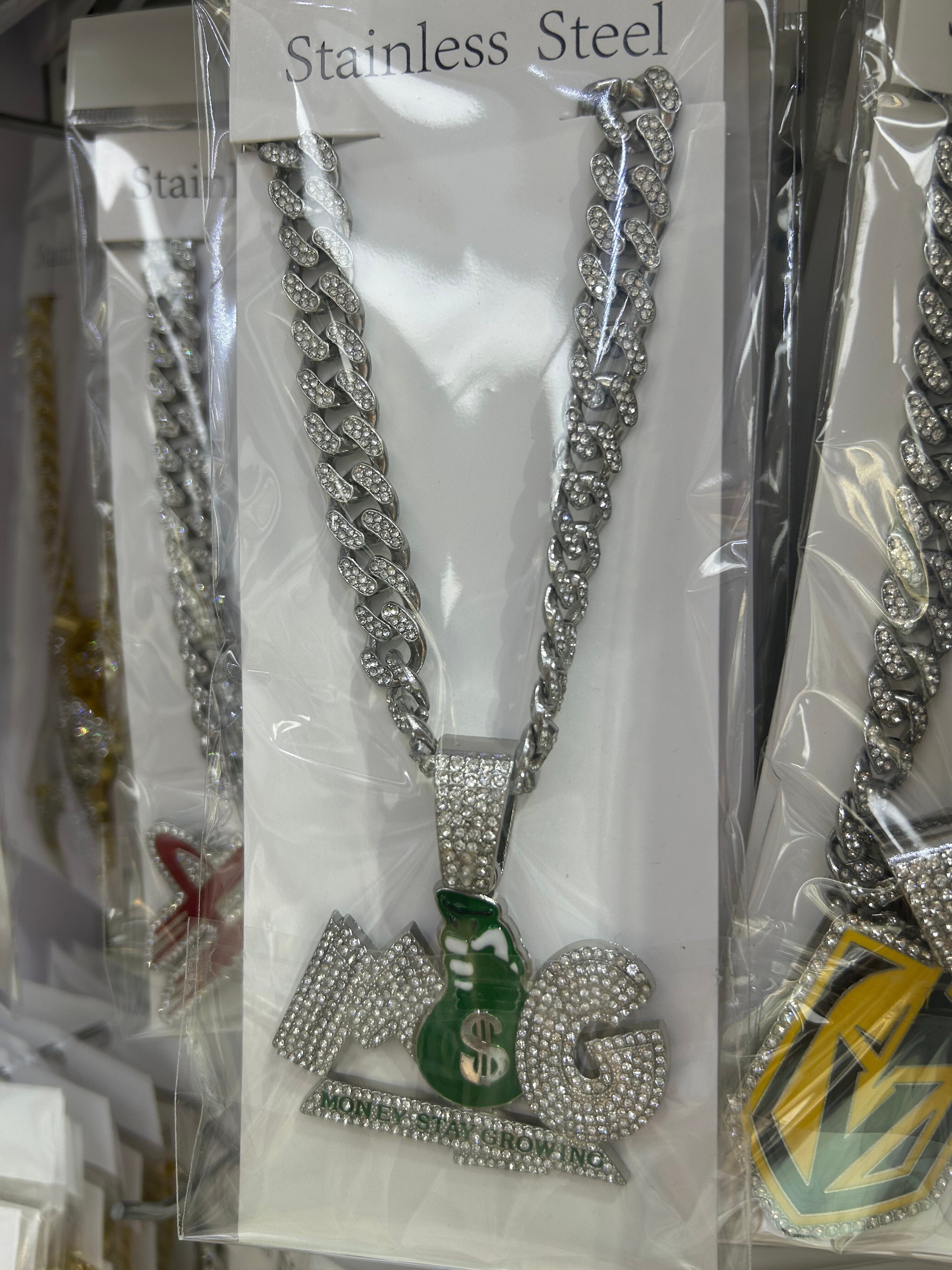 Men's alloy hip-hop necklace