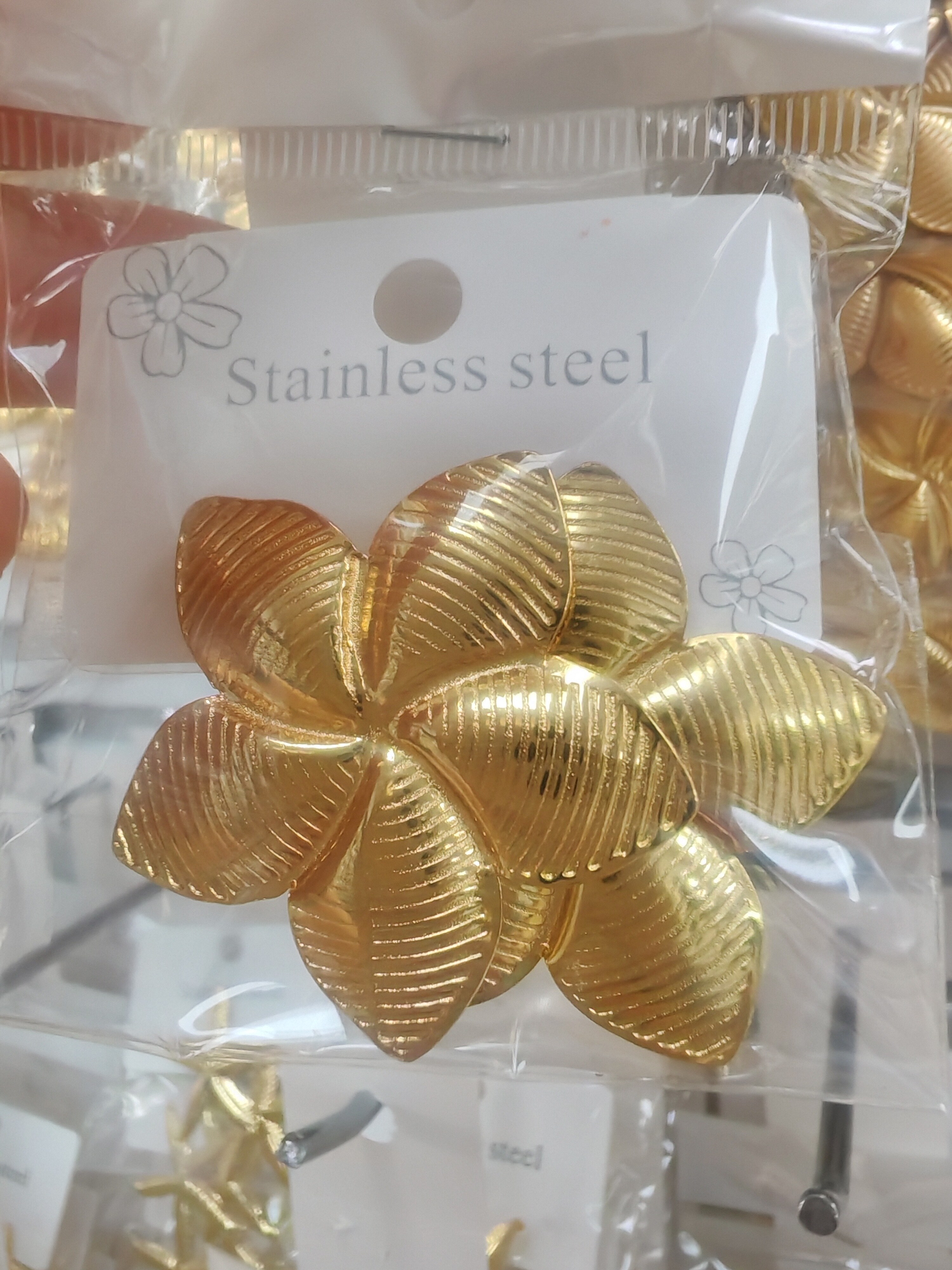 Fashionable Elegant Stainless Steel Metal Earrings A-36008