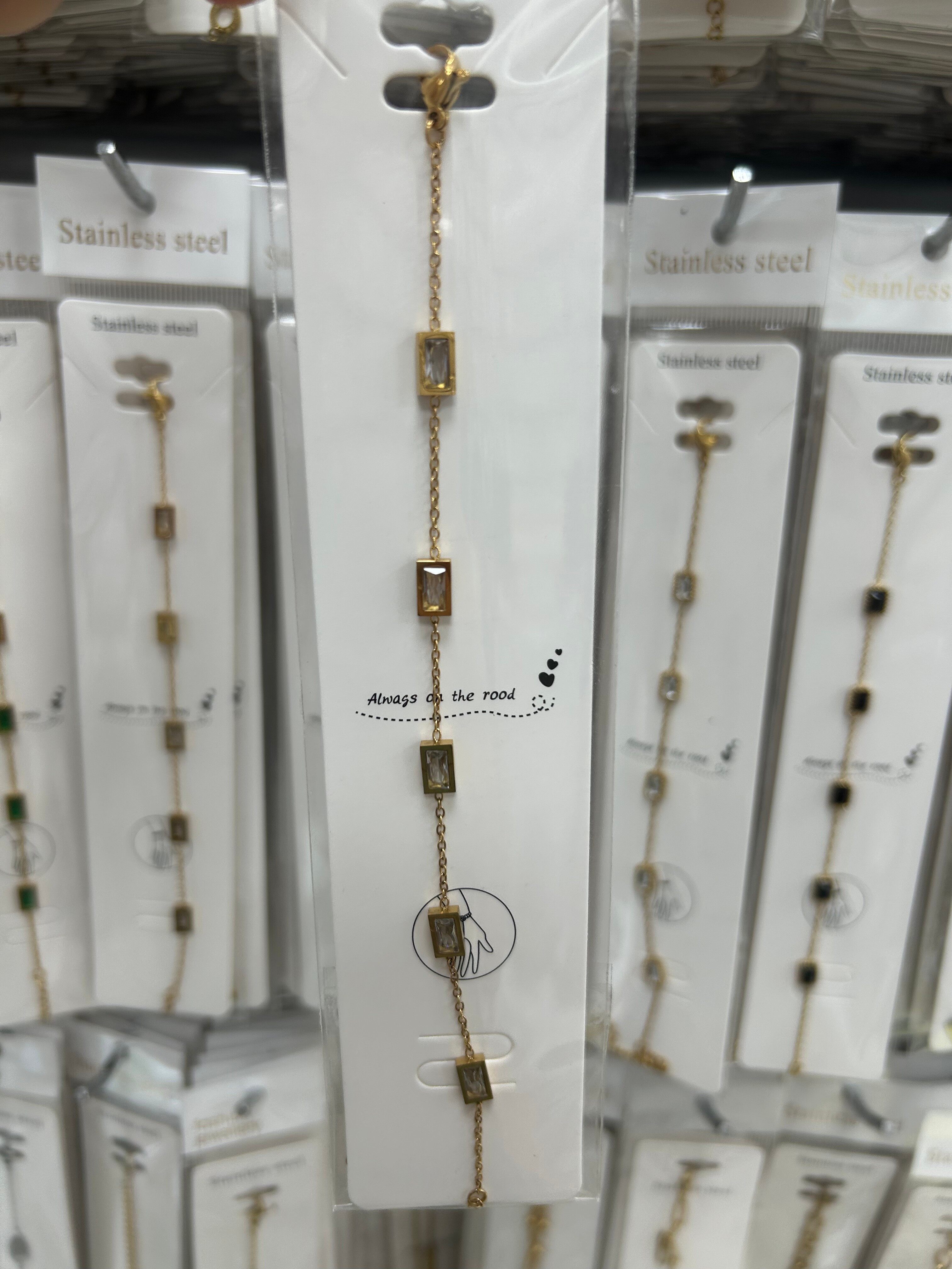 18k gold stainless steel non fading bracelet