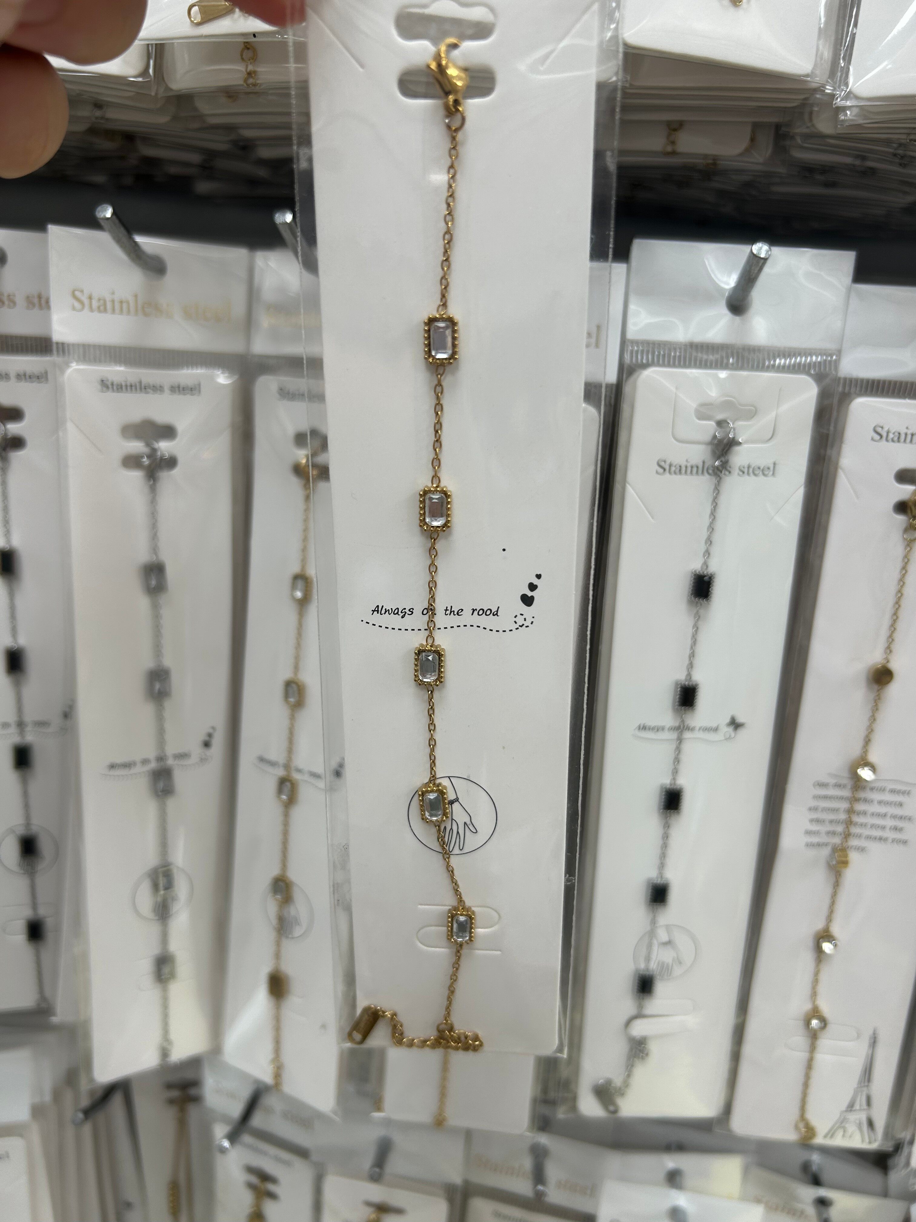 18k gold stainless steel non fading bracelet