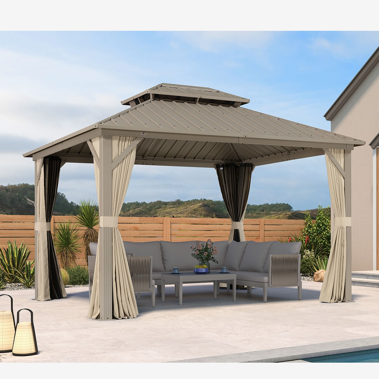 2025 CLASSIC CHAMPAGNE GAZEBO