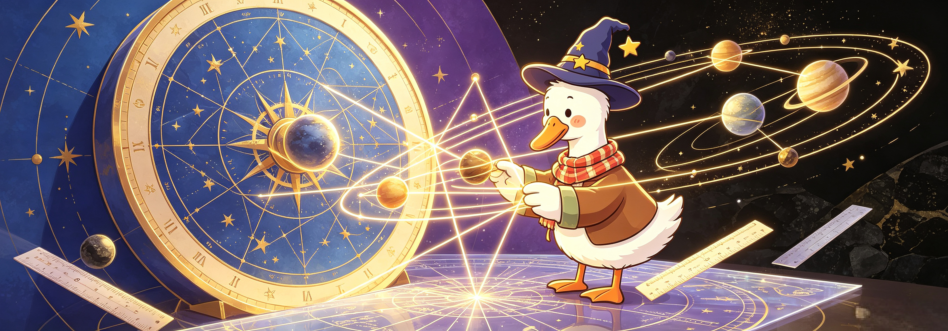 宇宙星系与紫金色星云
