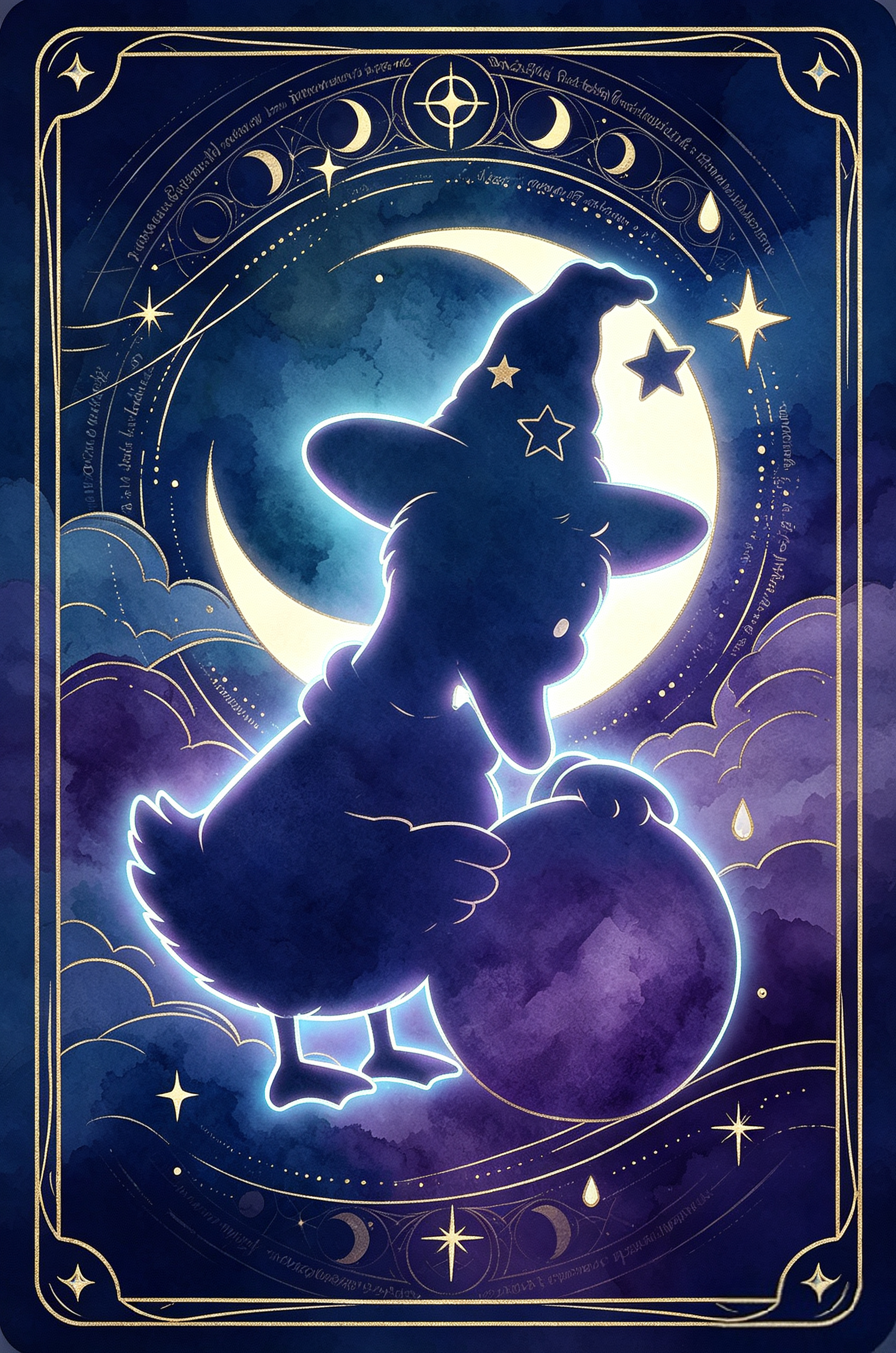 Goosy Silhouette Tarot Card Back