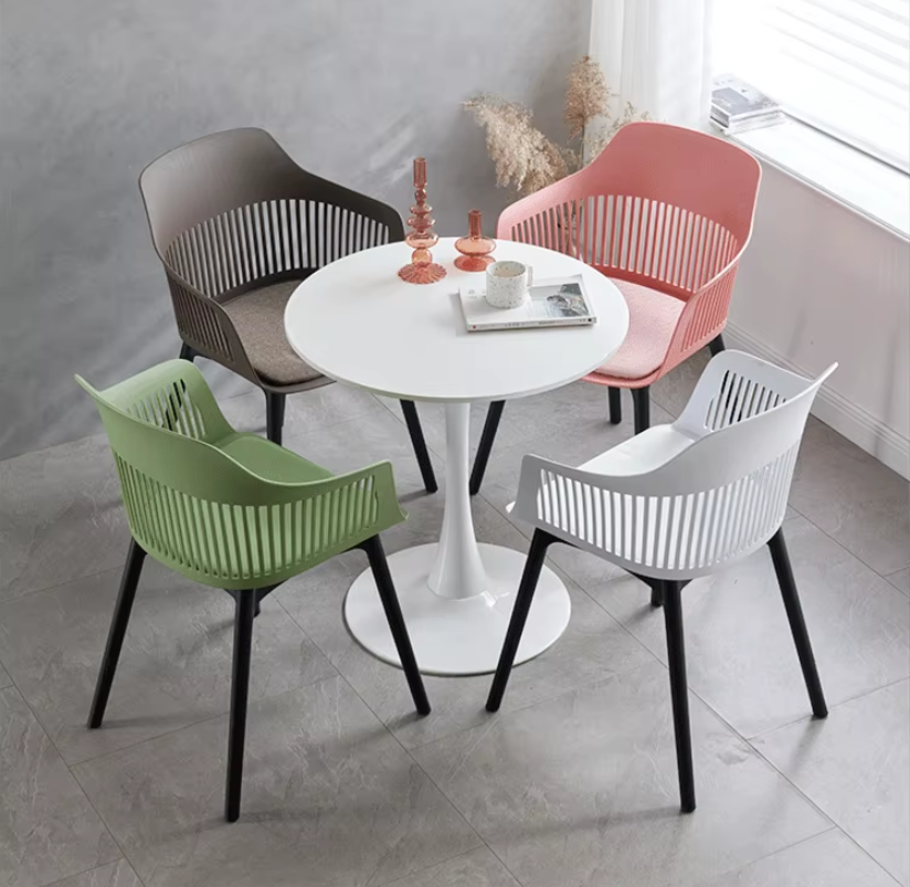 Commercial velvet padded dining chair