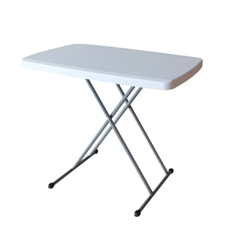 Portable X‑Leg Folding Table White Plastic Top for Outdoor & Indoor Use