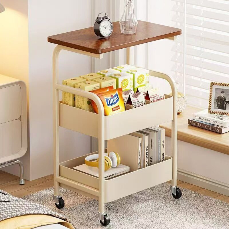 push cart side table