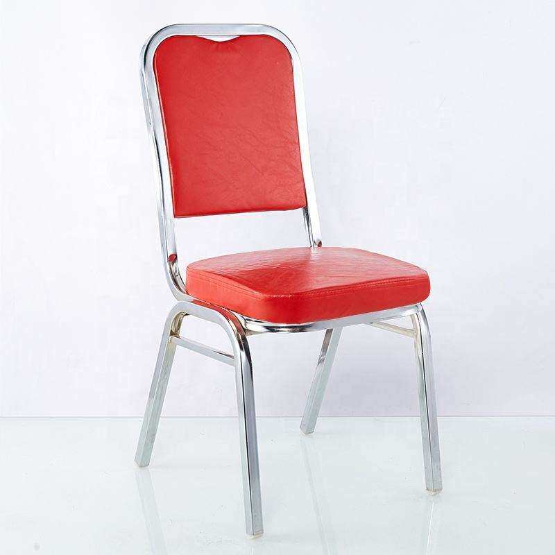 PU leather stackable banquet chair