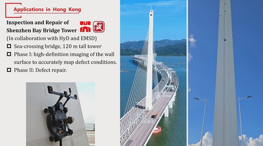 香港深圳湾公路大桥桥塔检测与维修