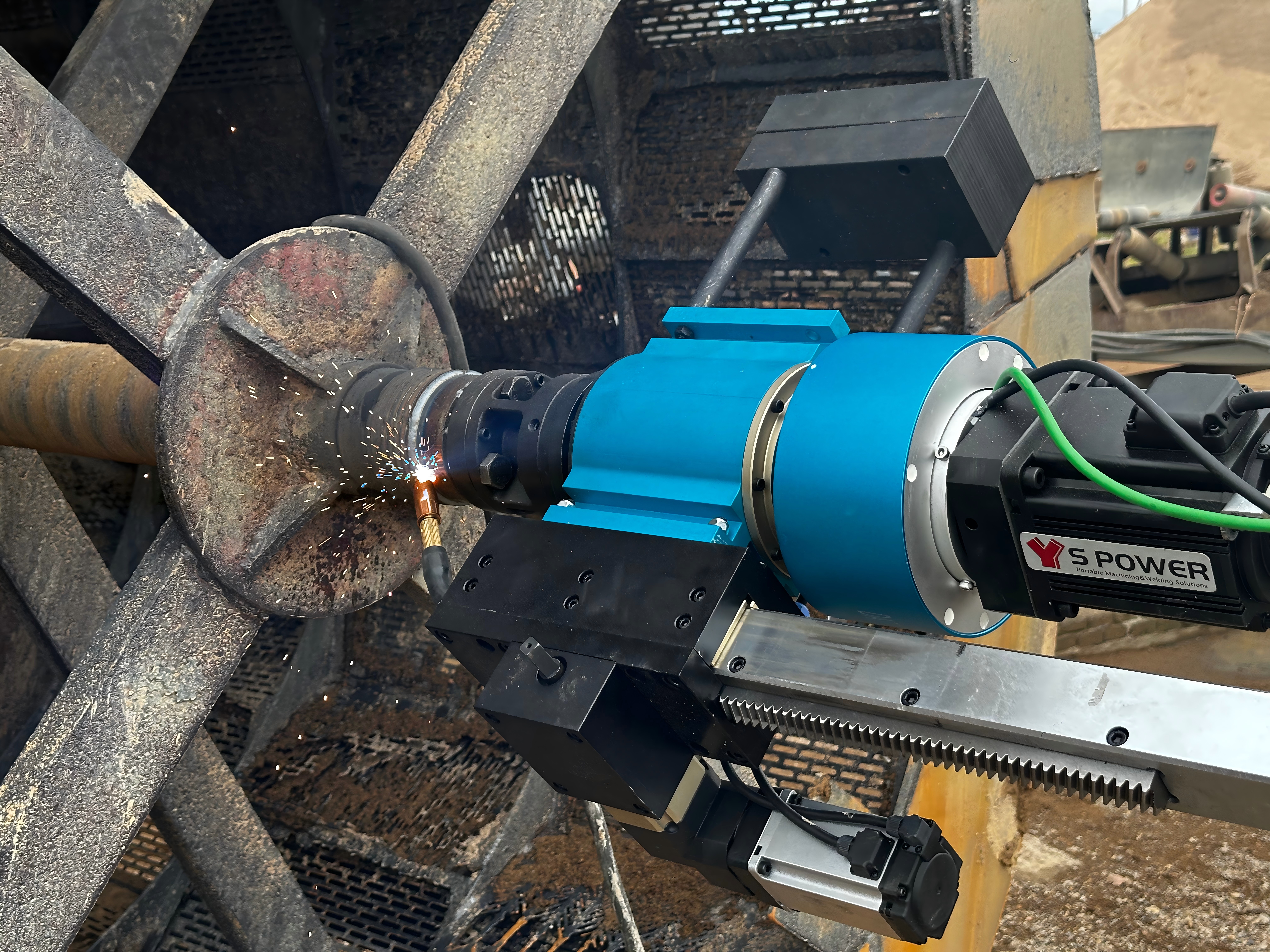 S Power Portable 便携式车床,一站式完成现场轴修复, S Power Portable, SPower Portable, Portable Line Boring Machine, 便携式镗孔机 S Power Portable 便携式车床,一站式完成现场轴修复