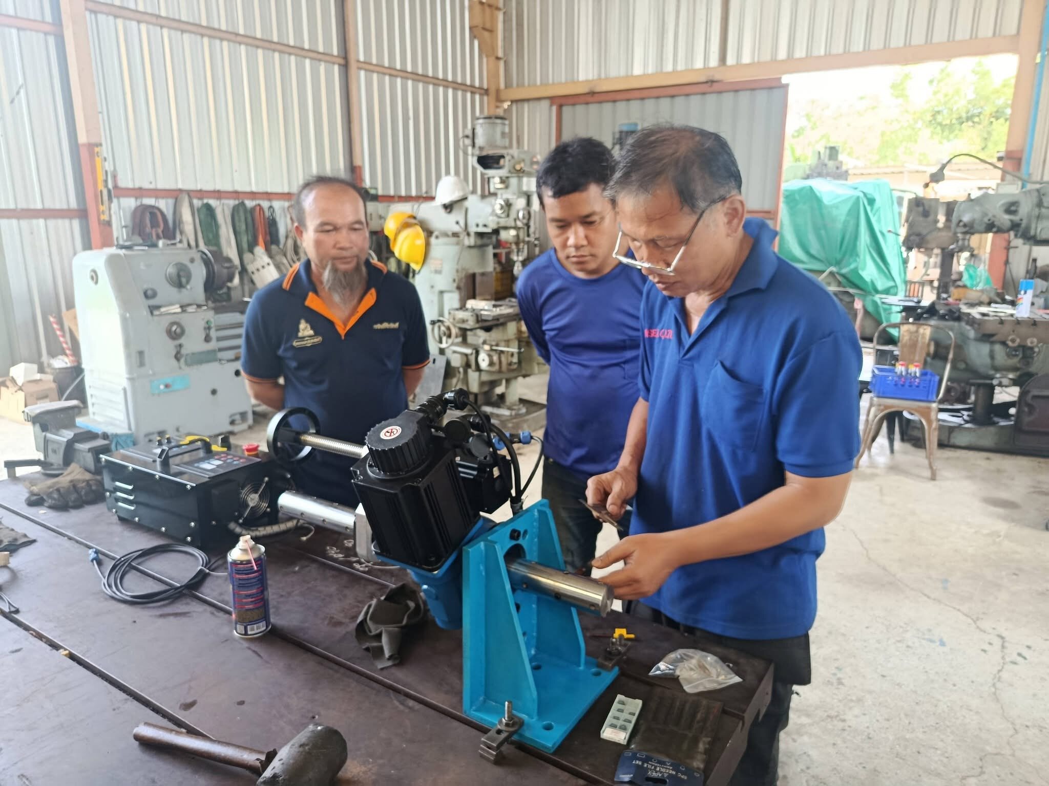 S Power Portable Lnie Boring Machine On‑site Local Operation Training
