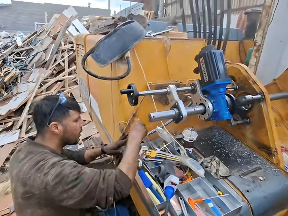 S Power Portable Line Boring Machine On-site Excavator Repair