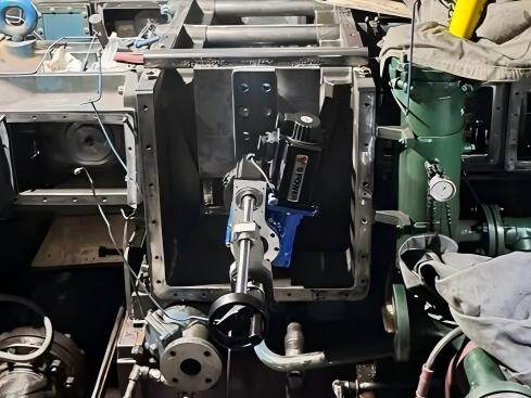 S Power 镗孔机进行大型天然气压缩机维修项目, S Power Portable, SPower Portable, Portable Line Boring Machine, 便携式镗孔机 S Power 镗孔机进行大型天然气压缩机维修项目