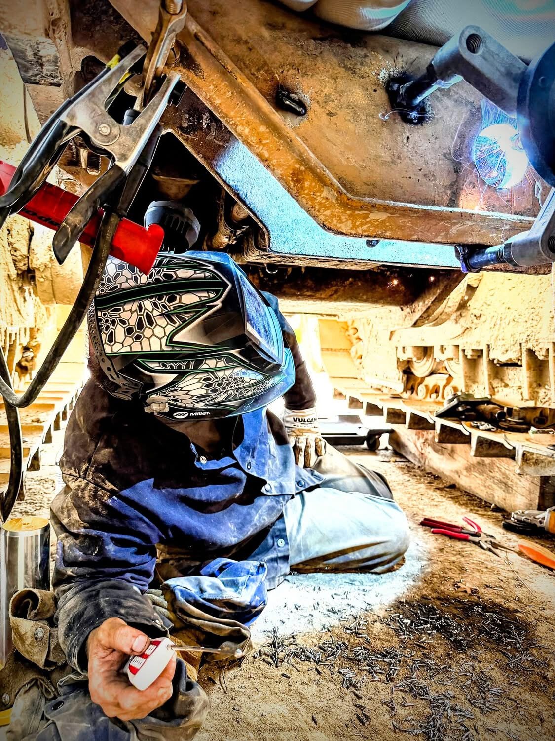 S Power Portable Line Boring Machine On-site Repair for Bulldozer Undercarriage