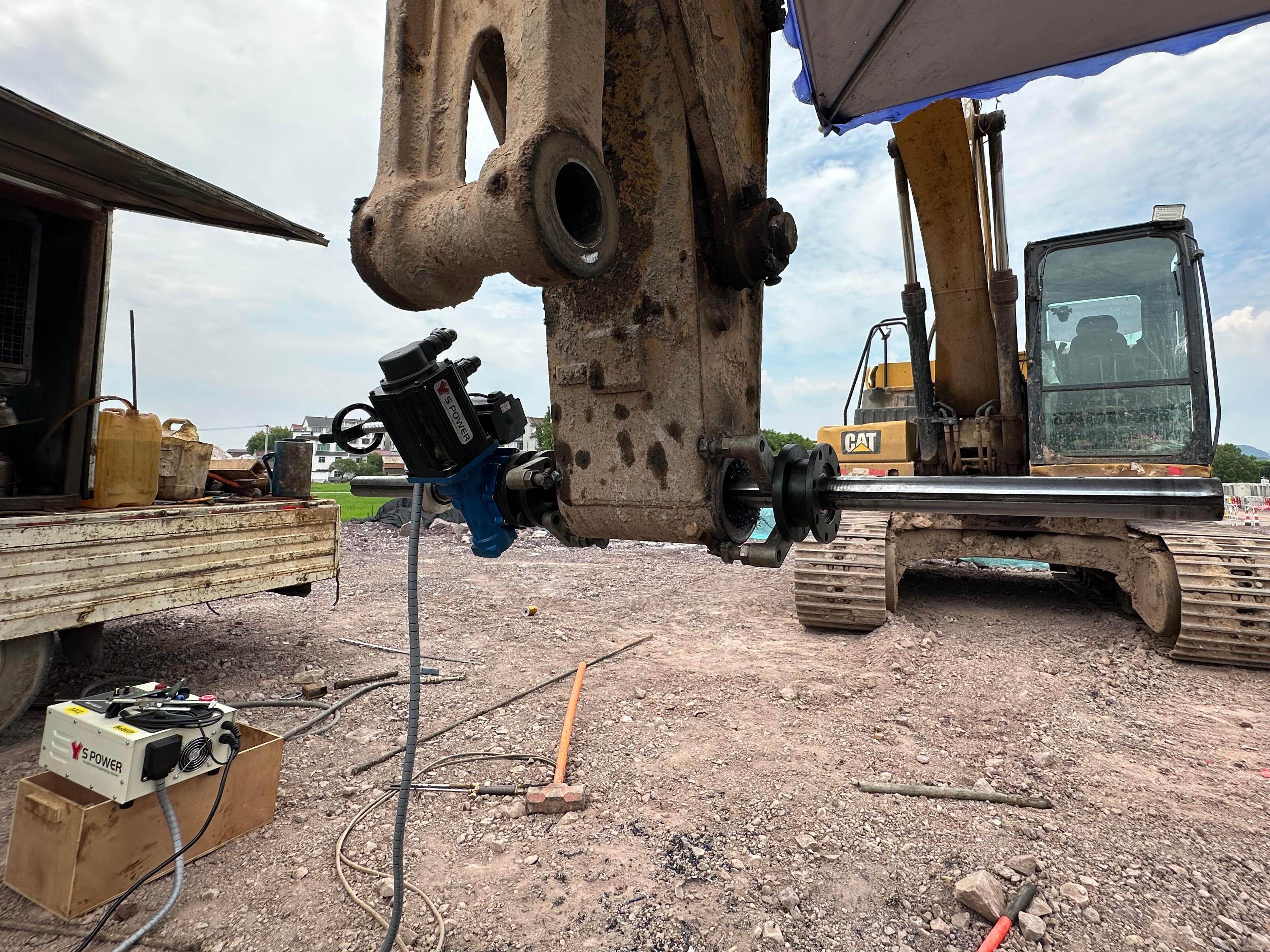 S Power S50 Portable Line Boring Machine Works On-Site