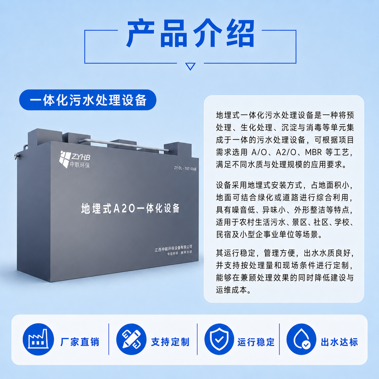 地埋式一体化污水处理设备 - 详情图 1