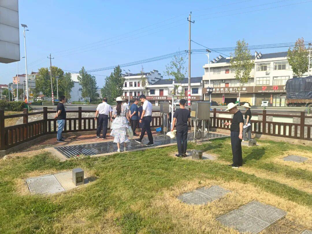 省、市、县发改委领导督查指导湖口县污水处理工作