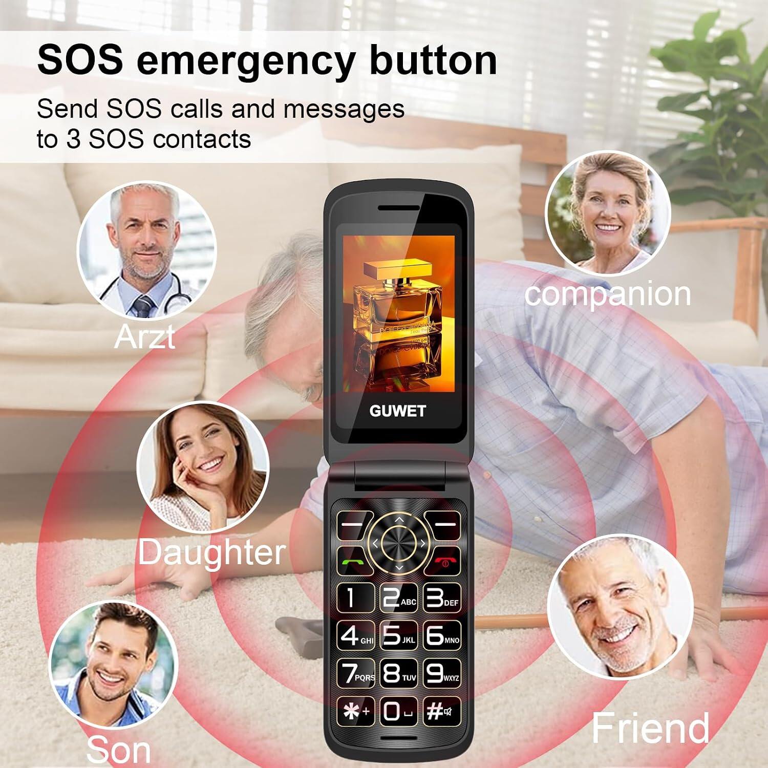 GUWET Flip Mobile G739 view 3