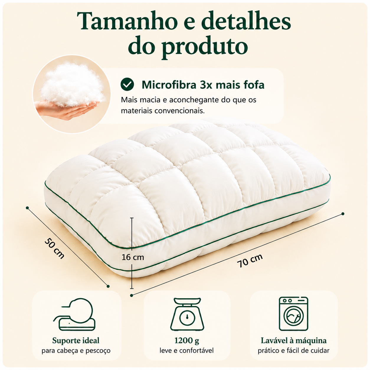 GUWET Adjustable Loft Memory Foam Pillow BL01 WH thumbnail 5