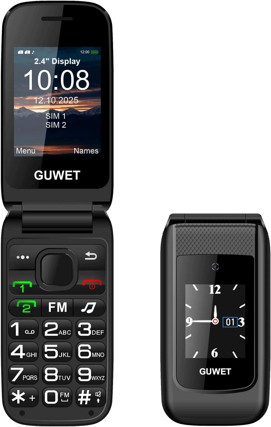 GUWET Flip Phone 