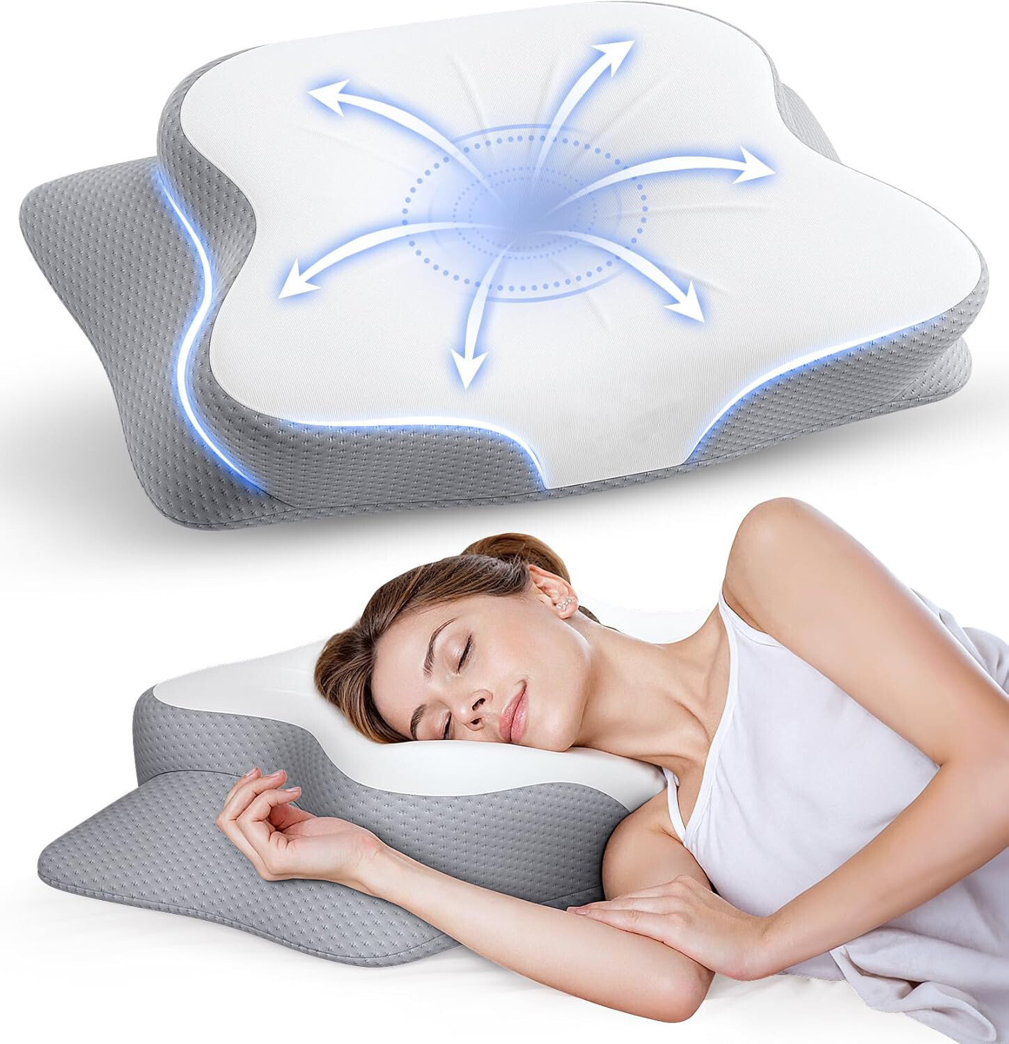 GUWET Ergonomic Memory Foam Pillow  HD01 thumbnail 7