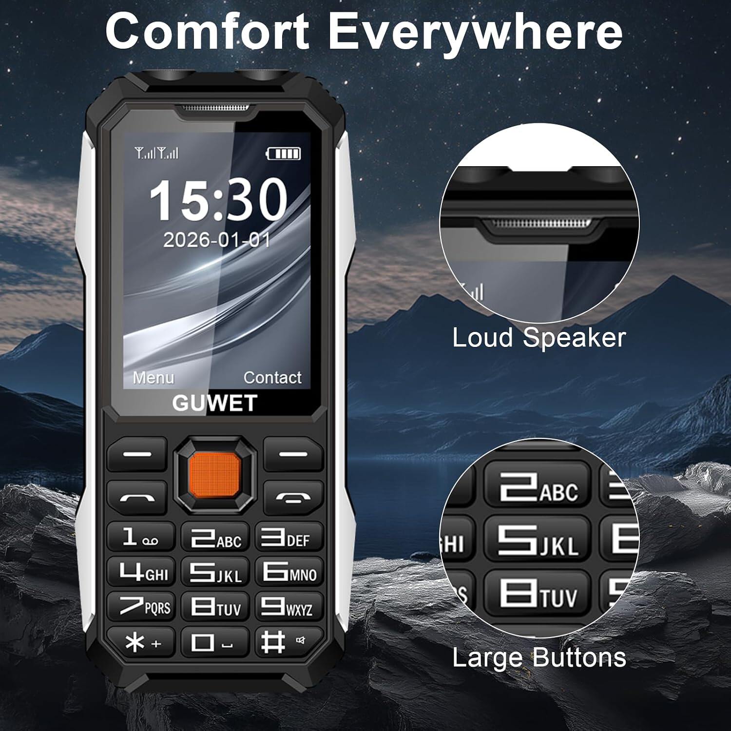 GUWET Basic Phone A6 view 4
