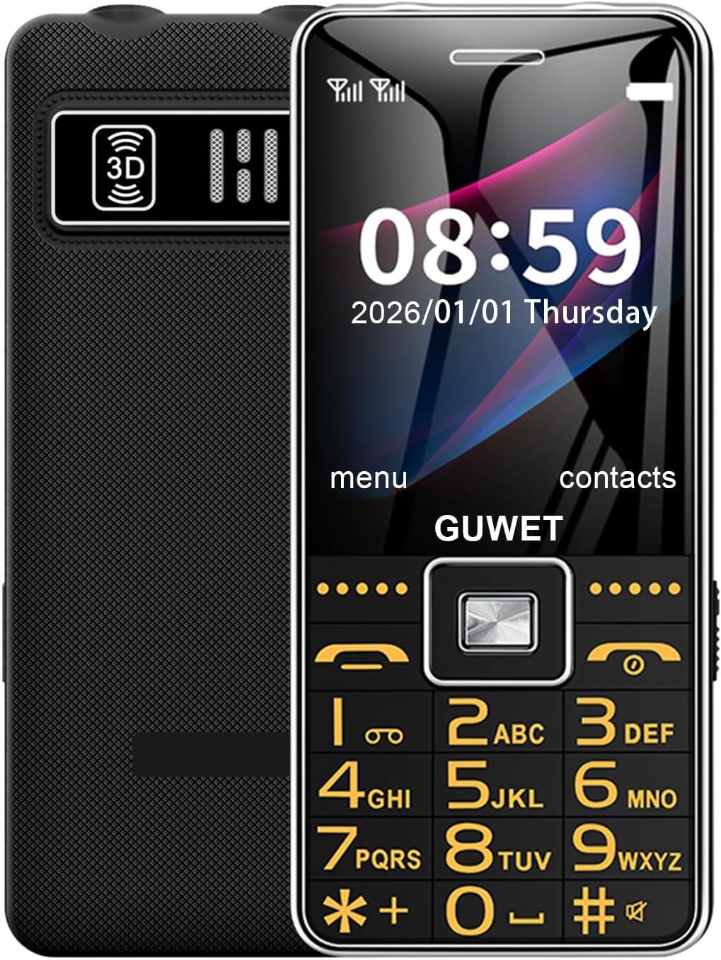 GUWET G600 2G Mobile Phone – Rugged, Durable, Drop- and Shock-Resistant