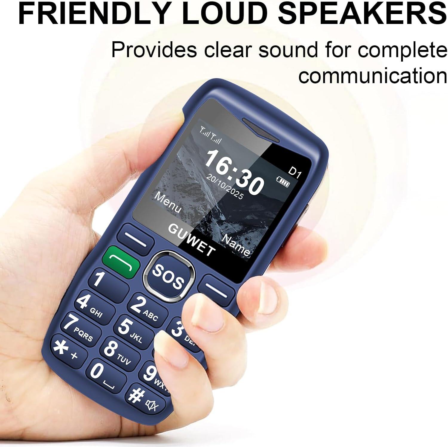 GUWET 2G Big Button Mobile Phone for Elderly view 4