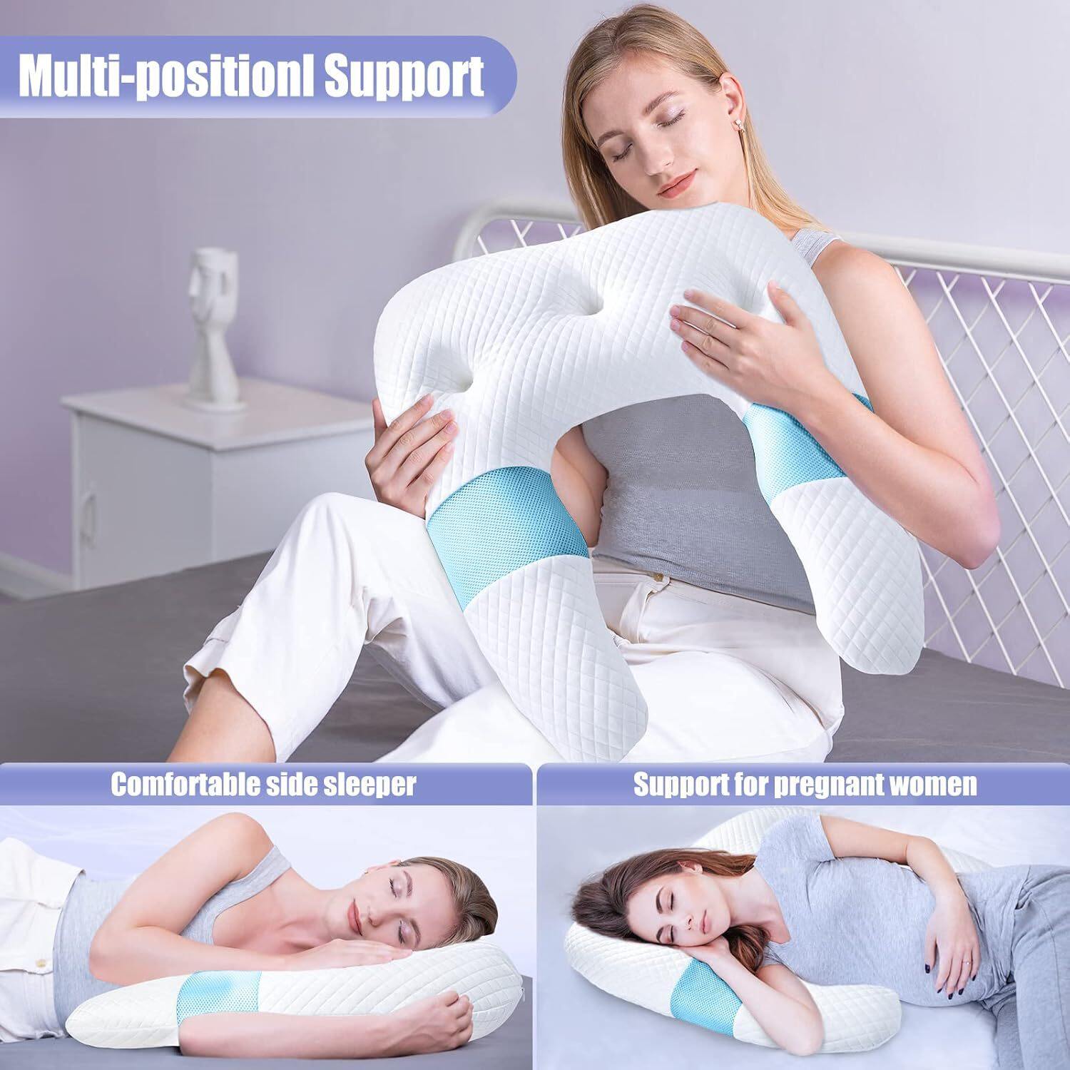 GUWET Lavender Infused Memory Foam Pillow LI01 thumbnail 3