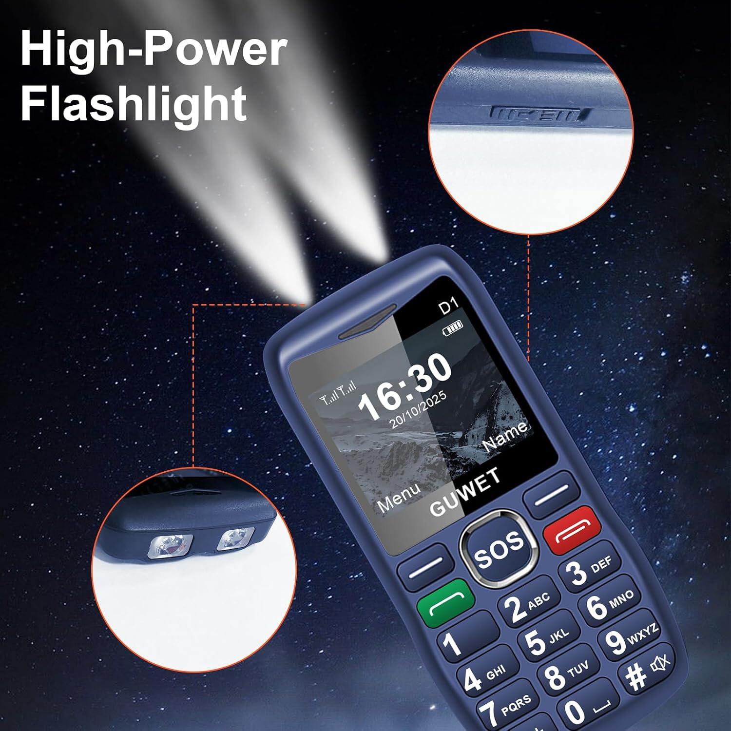GUWET 2G Big Button Mobile Phone for Elderly view 6