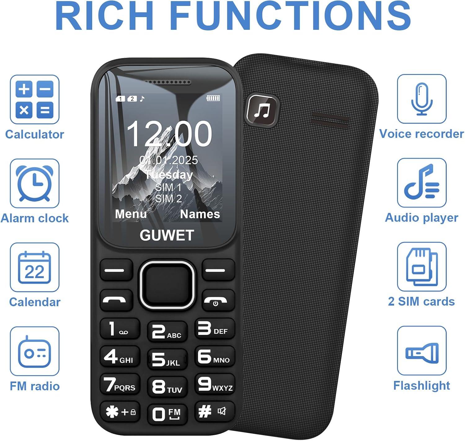 GUWET Basic Phone A2 view 2