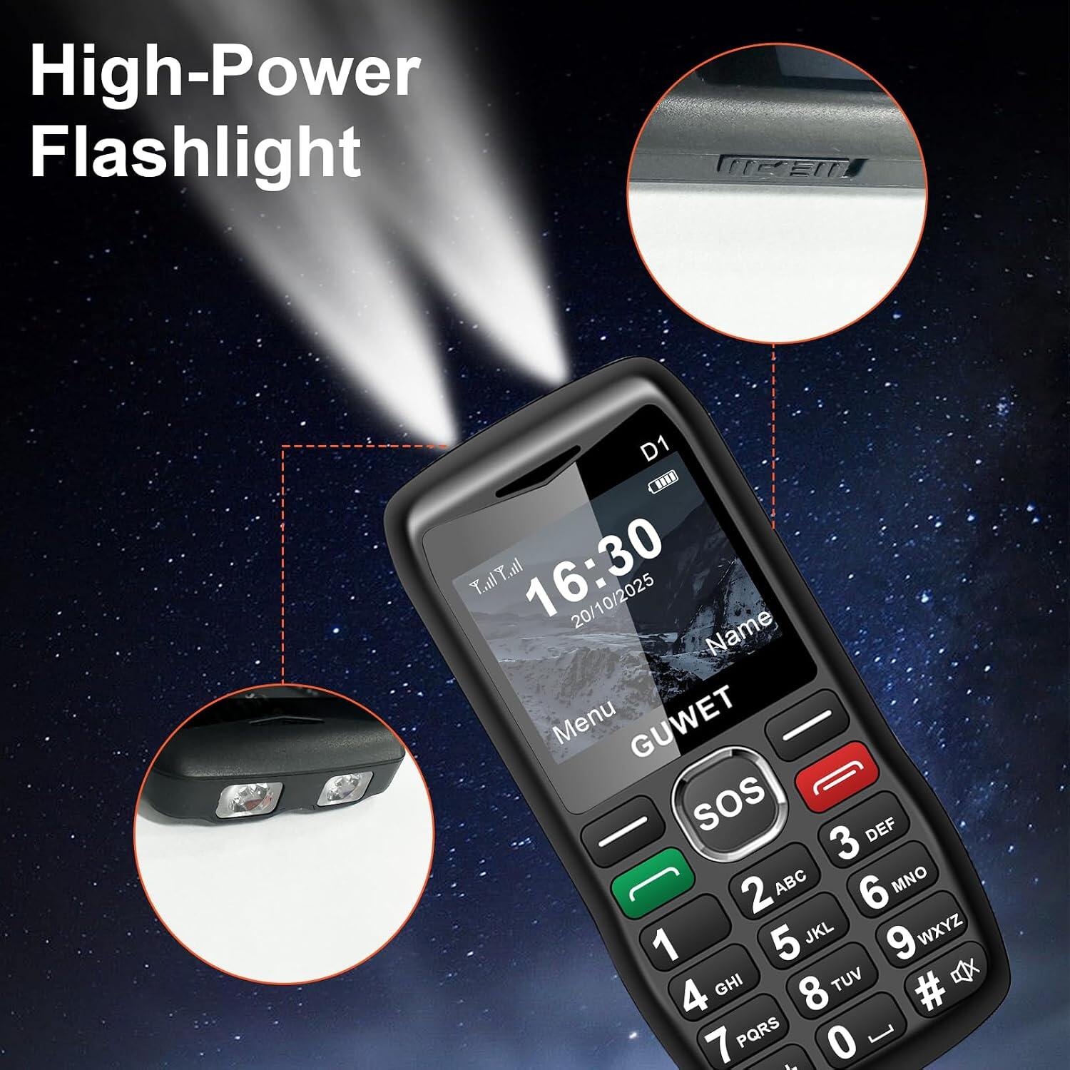 GUWET 2G Big Button Mobile Phone for Elderly view 6