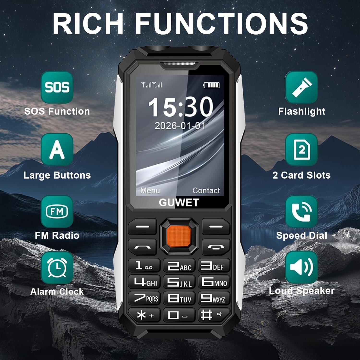 GUWET Basic Phone A6 view 2