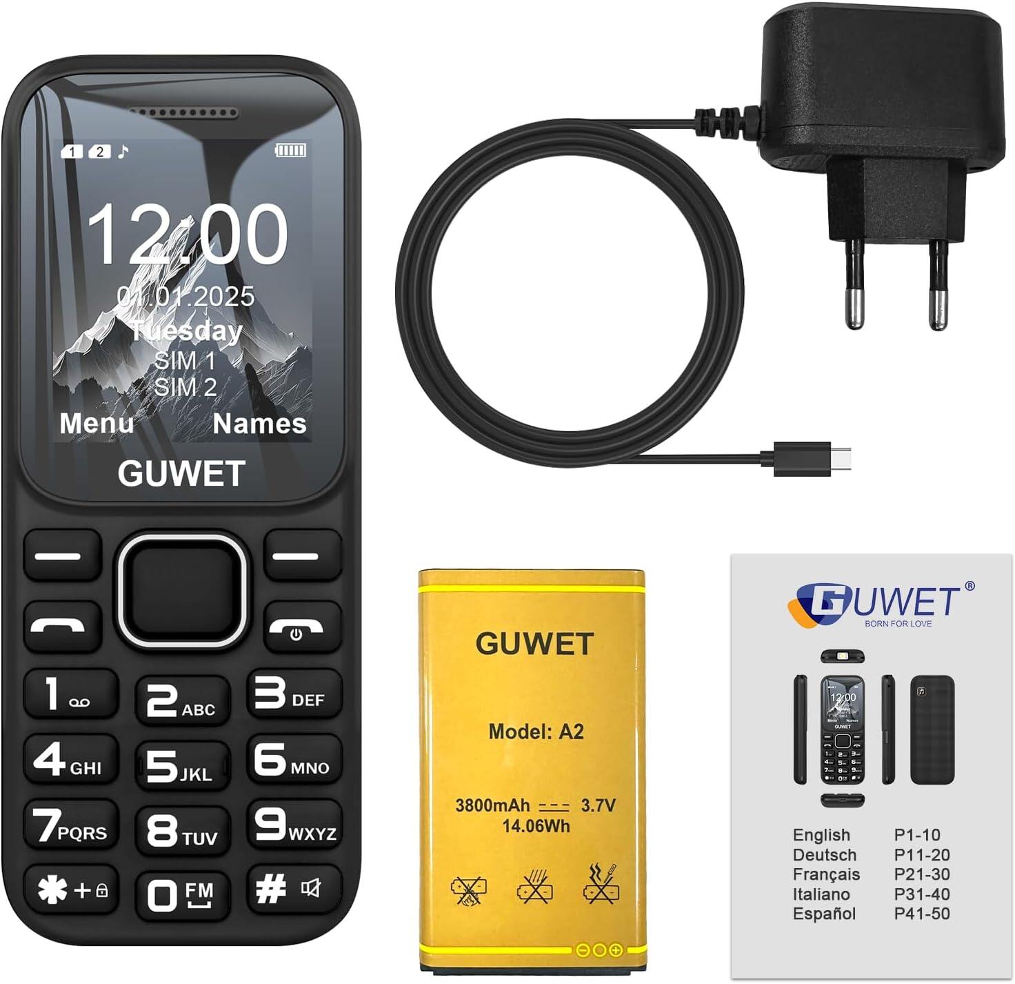 GUWET Basic Phone A2 view 8