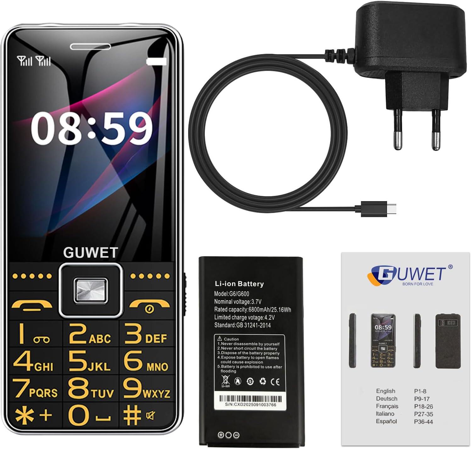 GUWET G600 2G Mobile Phone – Rugged, Durable, Drop- and Shock-Resistant view 8