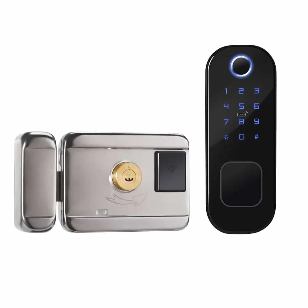 R5 Smart Rim Lock — Aluminium rim lock with adjustable cylinder for thick doors.