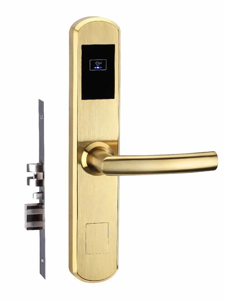 E200 Hotel Door Lock — Electronic hotel lock with card and PIN entry.
