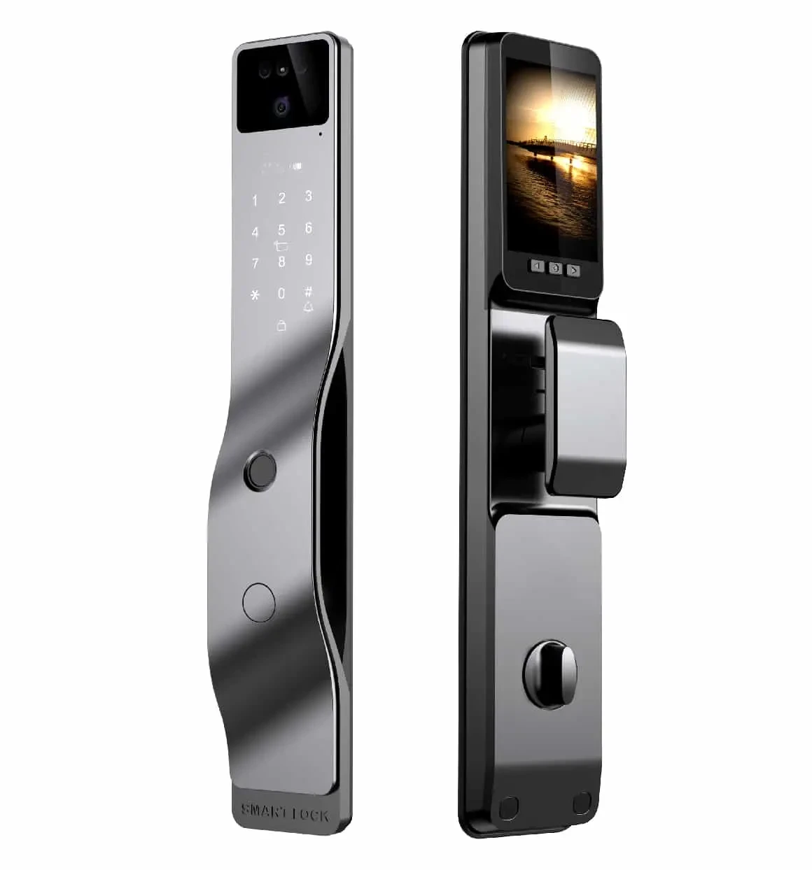 X6 3D Face Smart Lock — 3D face recognition lock with camera view and active video calling.