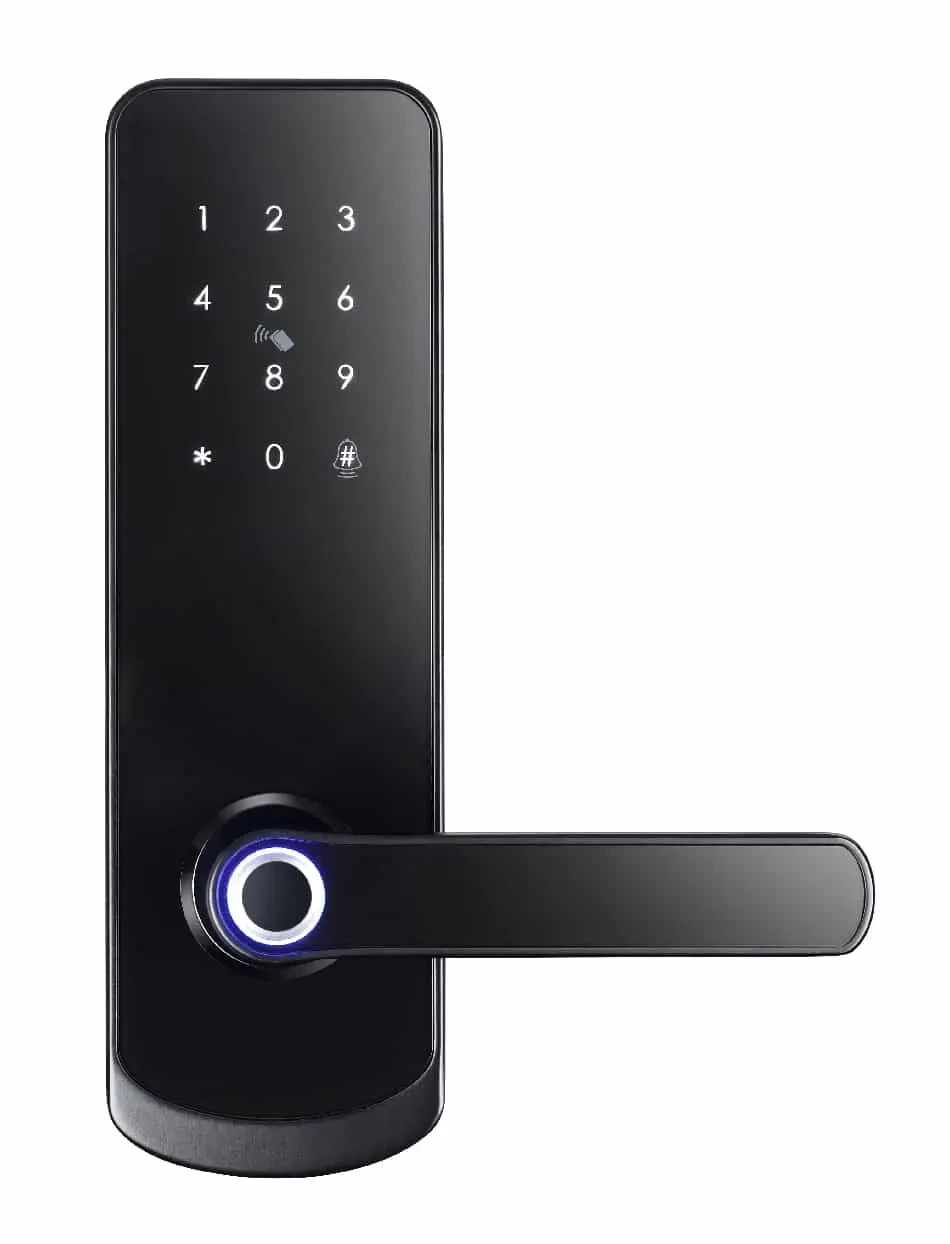 A230 Digital Fingerprint Lock — Tuya Wi-Fi & BLE lock with dynamic passcode and doorbell.