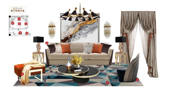 F1 Modern Cantonese Soft Furnishing Scheme - Image 7
