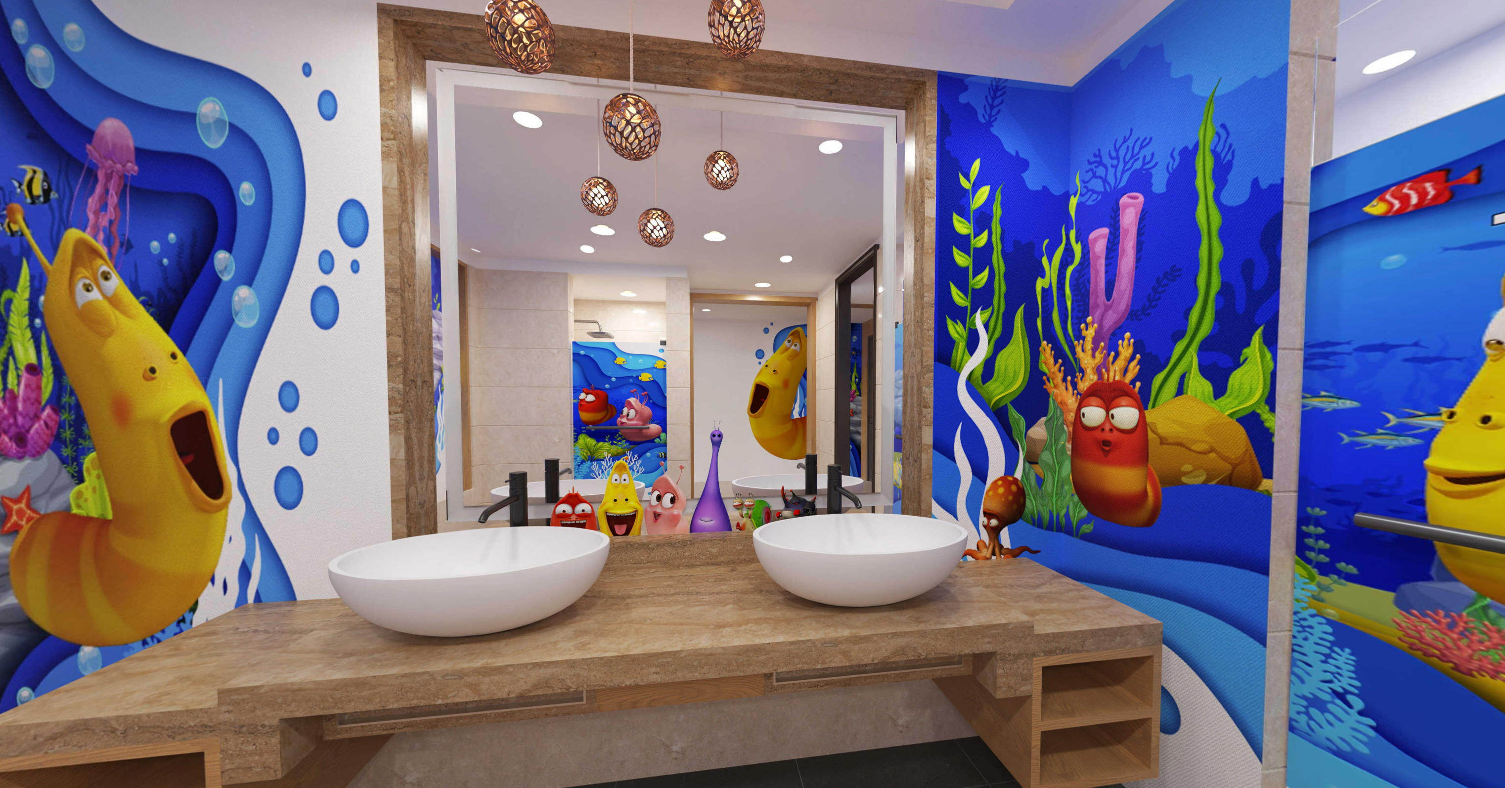 Bugs Bunny Ocean-Themed Family Room - Real Photo 6