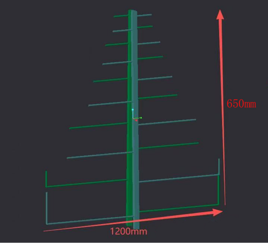 SPDLP Serial Log-per Directional Antenna - View 3