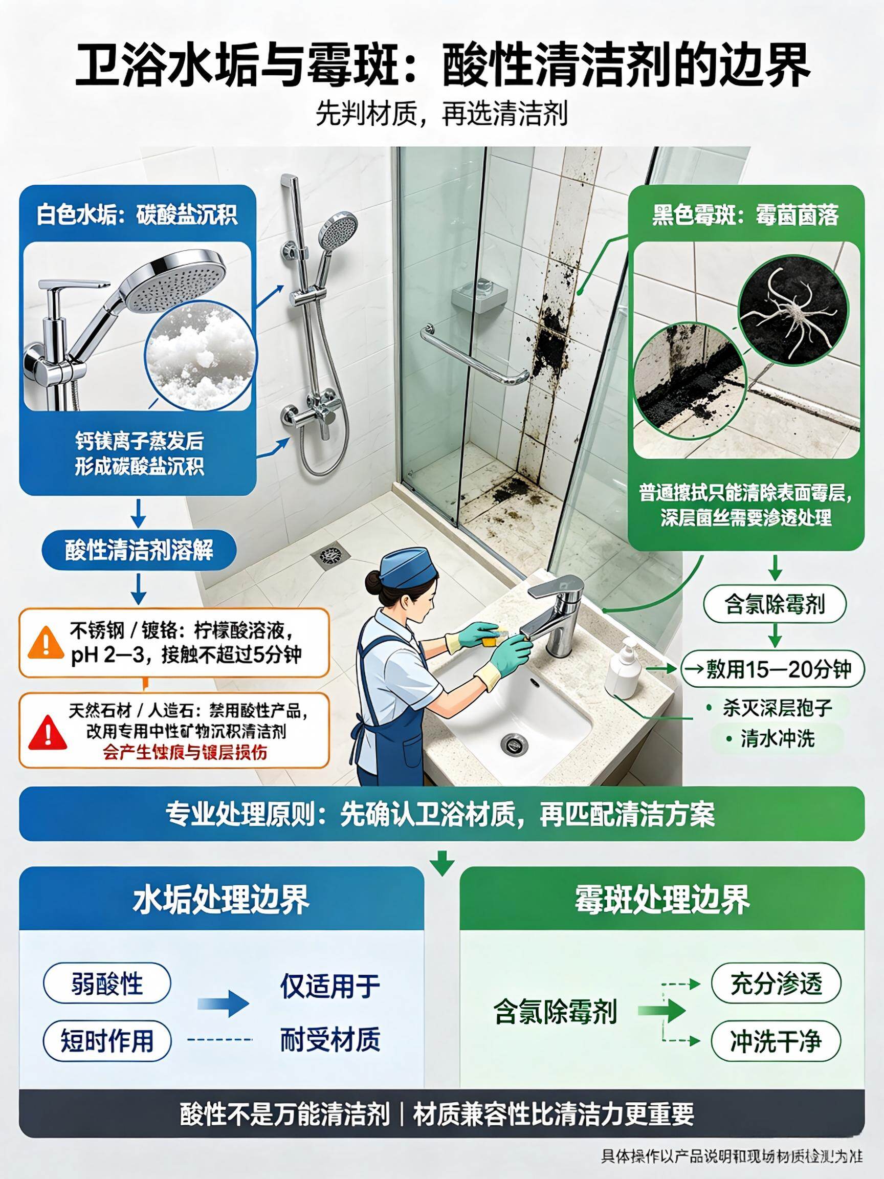 卫浴玻璃隔断的专业清洁处理