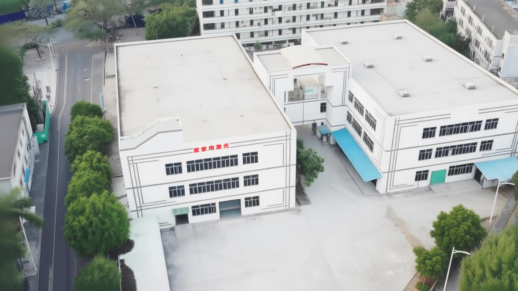 公司大楼航拍