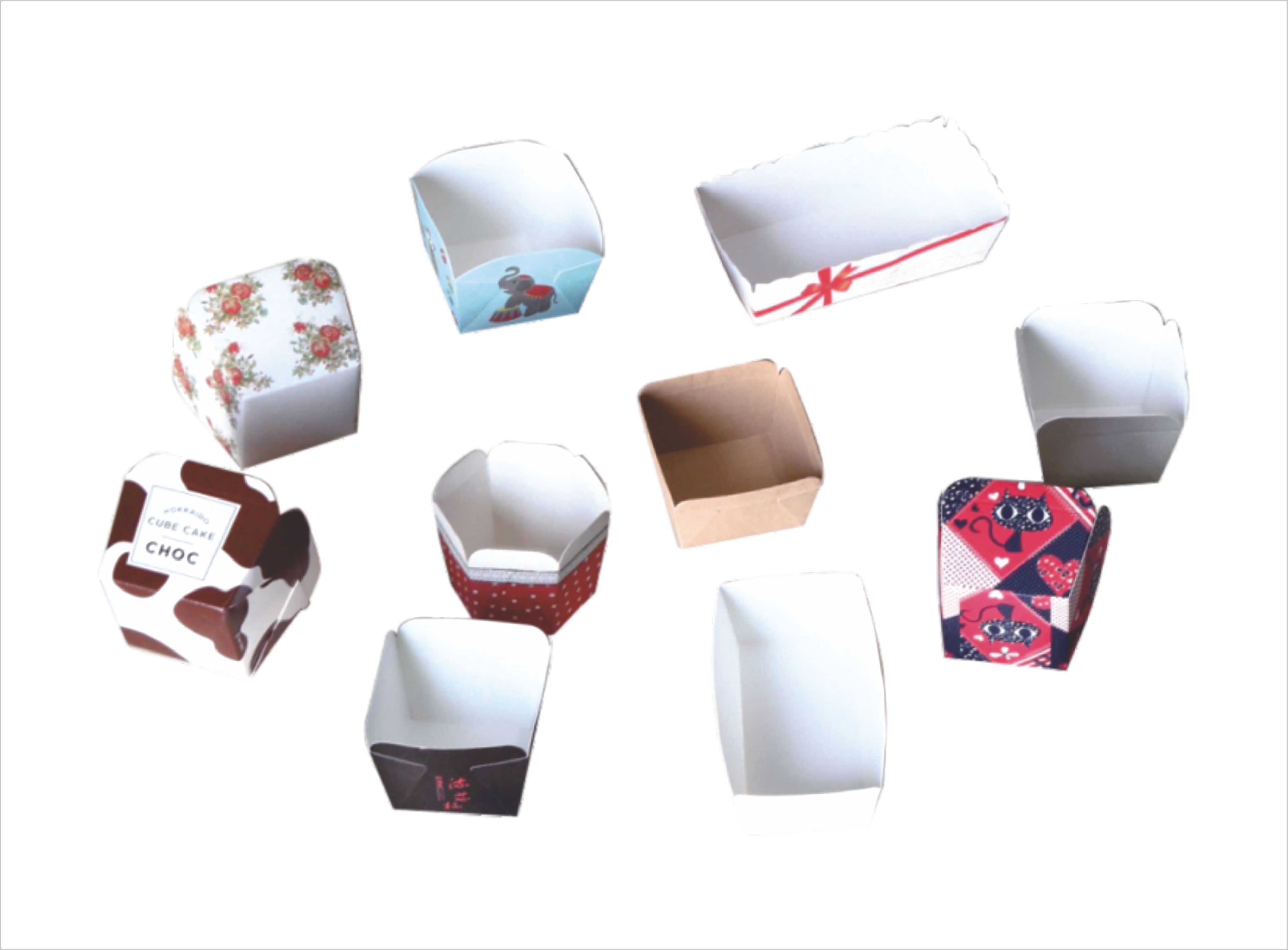 Rimmed food containers and bowls
