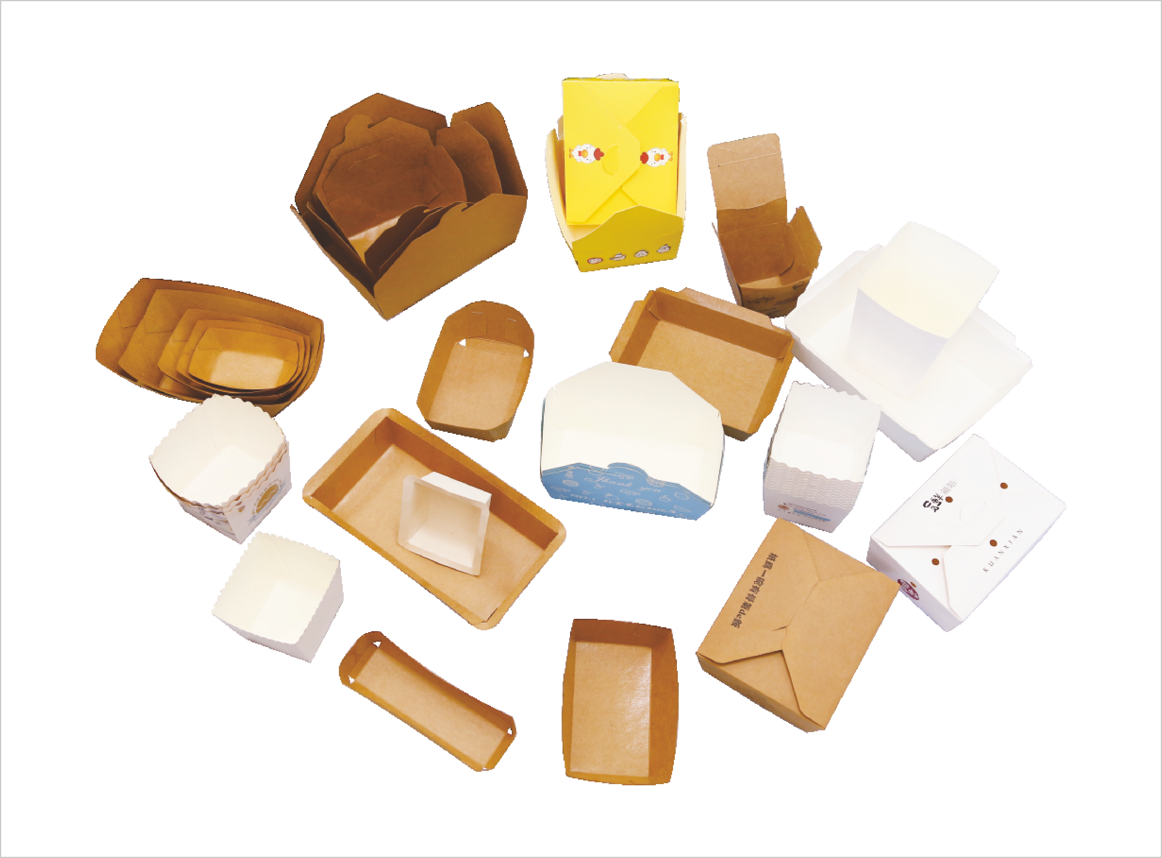 Square paper bowl