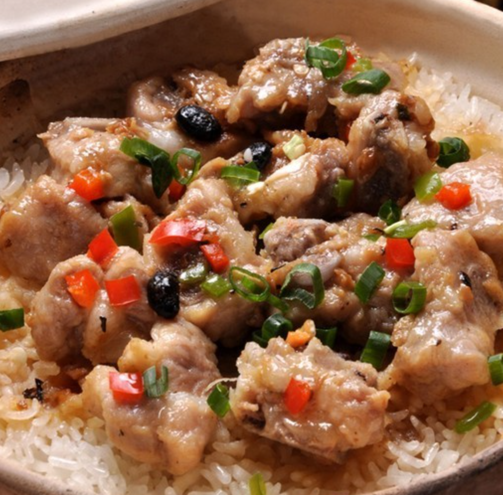 Spare Ribs in Black Bean Sauce Rice