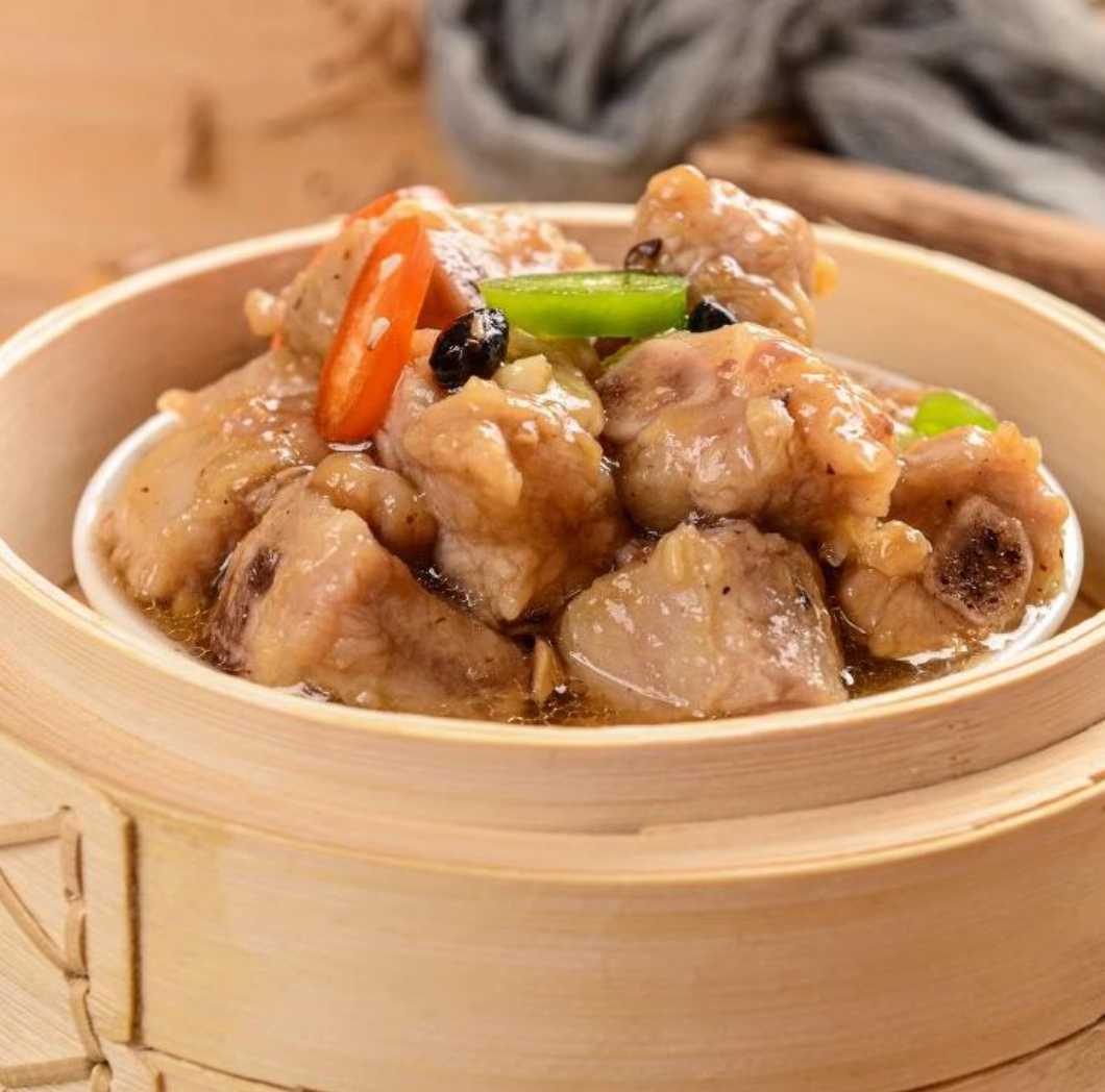 Steamed Spare Ribs with Black Bean Sauce